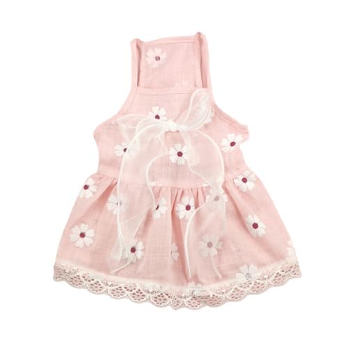 Smbcgdm Pet Dress Chic Decorative Sling Dress Dog Cat Dress Pink M von Smbcgdm