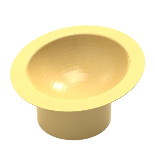 Smbcgdm Pet Feeder Bowl Anti-Dumping Pet Dog Food Bowl Cat Water Bowl Multipurpose Stable Lemon Yellow von Smbcgdm