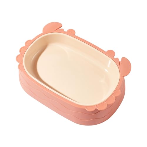 Smbcgdm Pet Food Bowl Cats Dogs Water Food Dish Plate Cute Crab Shape Pet Supplies Pink von Smbcgdm