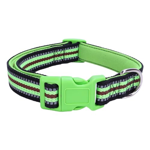 Smbcgdm Pet Neck Circle Reflective Prevent Break Free Polyester Pet Dog Cat Protective Collar Pet Supplies Grass Green M von Smbcgdm