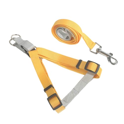 Smbcgdm Pet Traction Rope Anti-Choking Pet Traction Rope Tear Resistant Pet Accessories Yellow L von Smbcgdm