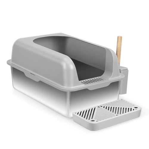Smbcgdm Super Space Katzentoilette, Katzentoilette mit Anti-Spritz-Pedal, Katzentoilette aus Edelstahl, Katzentoilette mit Katzenstreuschaufel, Trittstufe, Aufbewahrungsregal 1 Satz Smbcgdm Super Space Katzentoilette, Katzentoilette mit Anti-Spritz-Pedal, Katzentoilette aus Edelstahl, Katzentoilette mit Katzenstreuschaufel, Trittstufe, Aufbewahrungsregal 1 Satz von Smbcgdm