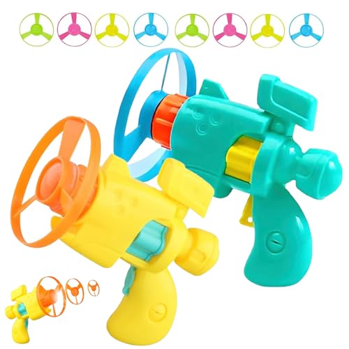 Celerypet Light-Up Flying Disc Cat Launcher Set,Celery Pets Cat Toy with Colorful Flyings Propellers Set,Cats Playing Tracking Interactive Toys for Pet Training,Chasing (Mix) von Smilamo