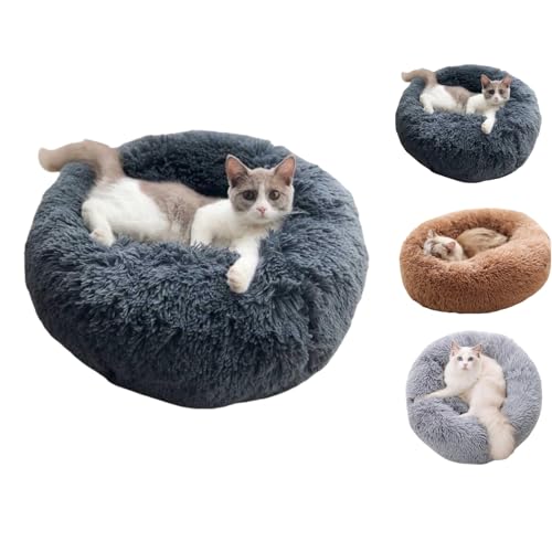 Hypet - beruhigendes Hundebett Flauschiges Hundebett & Katzenbett, Donut Kissen für Haustiere, Waschbar, Langer Plüsch, 60/70/80 cm, Komfort & Wärme Hypet - beruhigendes Hundebett Flauschiges Hundebett & Katzenbett, Donut Kissen für Haustiere, Waschbar, Langer Plüsch, 60/70/80 cm, Komfort & Wärme von Smileader