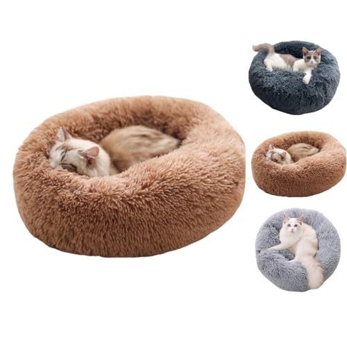 Hypet - beruhigendes Hundebett Flauschiges Hundebett & Katzenbett, Donut Kissen für Haustiere, Waschbar, Langer Plüsch, 60/70/80 cm, Komfort & Wärme Hypet - beruhigendes Hundebett Flauschiges Hundebett & Katzenbett, Donut Kissen für Haustiere, Waschbar, Langer Plüsch, 60/70/80 cm, Komfort & Wärme von Smileader