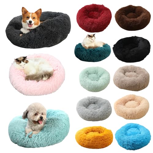 Smileader tierliebling Cloud - Kuscheliges Hundebett Flauschiges Hundebett Rund - Donut-Katzenbett, Waschbar, Ultra Weicher Plüsch, Eine breite Palette von Farben, die zur Einrichtung passen Smileader tierliebling Cloud - Kuscheliges Hundebett Flauschiges Hundebett Rund - Donut-Katzenbett, Waschbar, Ultra Weicher Plüsch, Eine breite Palette von Farben, die zur Einrichtung passen von Smileader