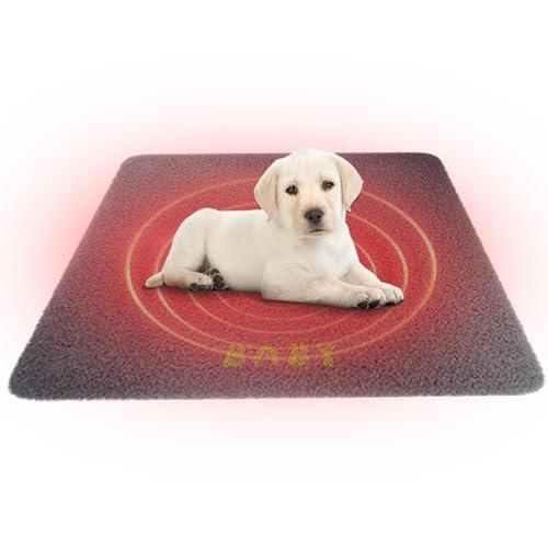 Smileshiney Beheiztes Hundebett, Haustier-Heizkissen - Schnell erhitzendes wasserdichtes Heizkissen | Temperaturverstellbare, komfortable Winter-Haustierbedarf, Haustier-Winterdecke für Katzen Smileshiney Beheiztes Hundebett, Haustier-Heizkissen - Schnell erhitzendes wasserdichtes Heizkissen | Temperaturverstellbare, komfortable Winter-Haustierbedarf, Haustier-Winterdecke für Katzen von Smileshiney