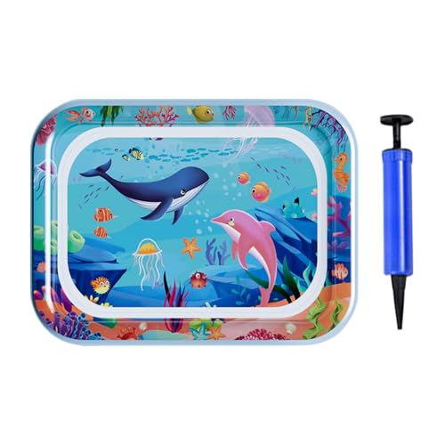 Smileshiney Haustierwasserbett, Wassermatte für Katzen - Haustierwassersensorische Matte,Wear-resistente Kühlkissenhundversorgung für kleine mittelgroße Tiere Kätzchen Welpen118/200) von Smileshiney