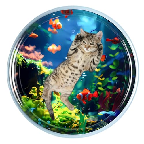 Smileshiney Wasserspielmatte für Katzen, Wassersensorische Spielmatte für Katzen - Sensorische Wassermatte für Haustiere | Sensorische Wasserspielmatte mit Fisch – Wassersensor-Spielmatte für Cooles, Smileshiney Wasserspielmatte für Katzen, Wassersensorische Spielmatte für Katzen - Sensorische Wassermatte für Haustiere | Sensorische Wasserspielmatte mit Fisch – Wassersensor-Spielmatte für Cooles, von Smileshiney