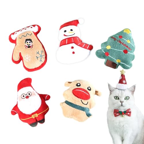 Weihnachten Katzenminze Spielzeug - 5 Stück Weihnachten Katzenminze Plüschtier,Katzenminze Spielzeug Für Katzen,Katzenspielzeug Plüsch Katzenminze,Interaktives Katzenspielzeug Mit Katzenminze Weihnachten Katzenminze Spielzeug - 5 Stück Weihnachten Katzenminze Plüschtier,Katzenminze Spielzeug Für Katzen,Katzenspielzeug Plüsch Katzenminze,Interaktives Katzenspielzeug Mit Katzenminze von Smileshiney