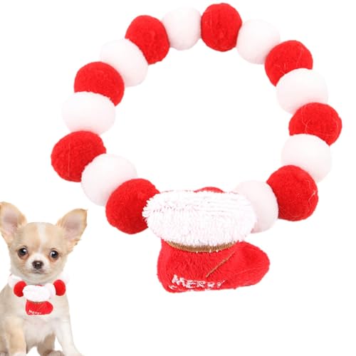 Weihnachts-Katzenhalsband,Hunde-Weihnachtshalsband - Dehnbares buntes Hundehalsband | Weihnachts-Hundebekleidung, Katzen-Weihnachtsoutfit, Haustierbedarf für Feiertagsfeiern, Cosplay, Weihnachts-Katzenhalsband,Hunde-Weihnachtshalsband - Dehnbares buntes Hundehalsband | Weihnachts-Hundebekleidung, Katzen-Weihnachtsoutfit, Haustierbedarf für Feiertagsfeiern, Cosplay, von Smileshiney