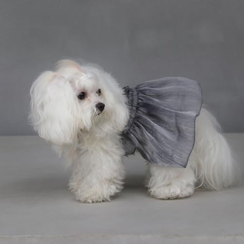 Haustierkleidung, luxuriöses Hundekleid für kleine Hunde, Sommer-Welpenkleidung, Prinzessin, flauschiger Rock, Baumwolle, Hundebekleidung, graues Tunika-Kostüm, Kleid für kleine Hunde Haustierkleidung, luxuriöses Hundekleid für kleine Hunde, Sommer-Welpenkleidung, Prinzessin, flauschiger Rock, Baumwolle, Hundebekleidung, graues Tunika-Kostüm, Kleid für kleine Hunde von SmileyTails