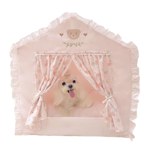 Hundehütte für den Sommer, für Welpen, Kätzchen, Innenbereich, gemütliches Hundehüttennest, Sofa, Couch, Kissen, Zubehör, Beige Creme, S 48 cm L x 38 cm B x 50 cm T Hundehütte für den Sommer, für Welpen, Kätzchen, Innenbereich, gemütliches Hundehüttennest, Sofa, Couch, Kissen, Zubehör, Beige Creme, S 48 cm L x 38 cm B x 50 cm T von SmileyTails