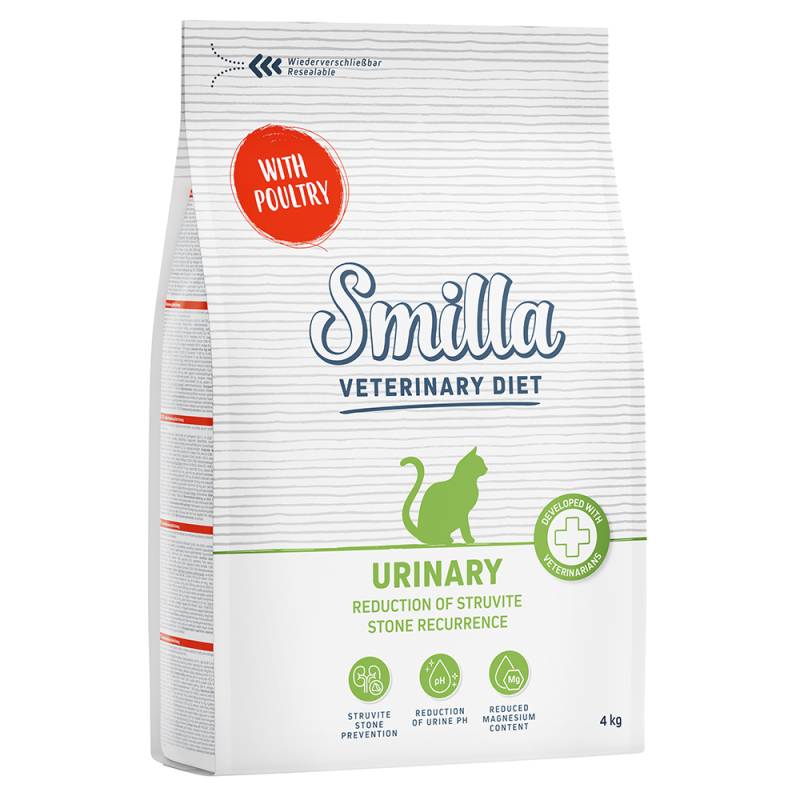 Smilla Veterinary Diet Urinary - Geflügel - 4 kg von Smilla Veterinary Diet
