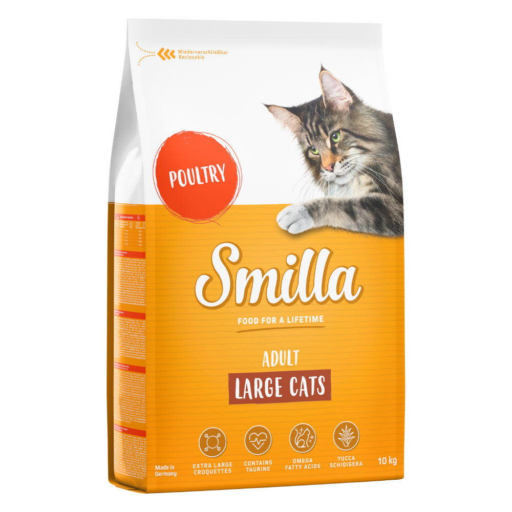 10 kg Smilla Trockenfutter zum Sonderpreis! - Adult Large Cats Geflügel 10 kg Smilla Trockenfutter zum Sonderpreis! - Adult Large Cats Geflügel von Smilla