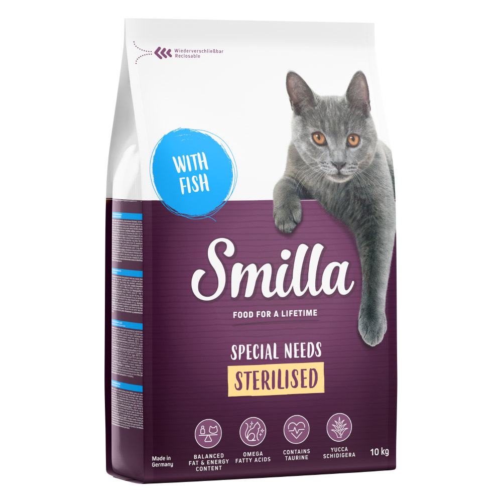 10 kg Smilla Trockenfutter zum Sonderpreis! - Adult Sterilised Fisch 10 kg Smilla Trockenfutter zum Sonderpreis! - Adult Sterilised Fisch von Smilla