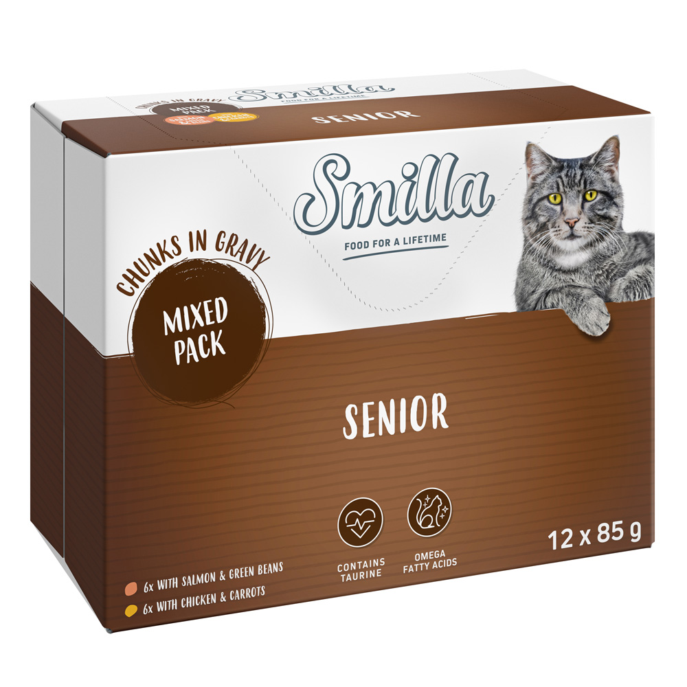 24 x 85 g Smilla Häppchen mit Gemüse zum Sonderpreis! - Senior Mixpaket 24 x 85 g Smilla Häppchen mit Gemüse zum Sonderpreis! - Senior Mixpaket von Smilla