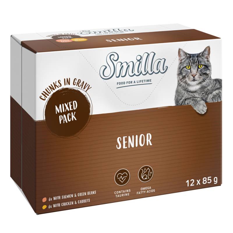 24 x 85 g Smilla Häppchen mit Gemüse zum Sonderpreis! - Senior Mixpaket von Smilla