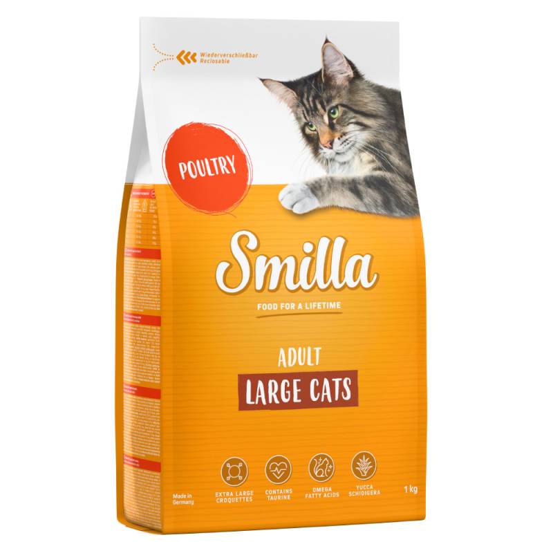 Smilla Adult Large Cats Geflügel - Sparpaket: 2 x 10 kg Smilla Adult Large Cats Geflügel - Sparpaket: 2 x 10 kg von Smilla
