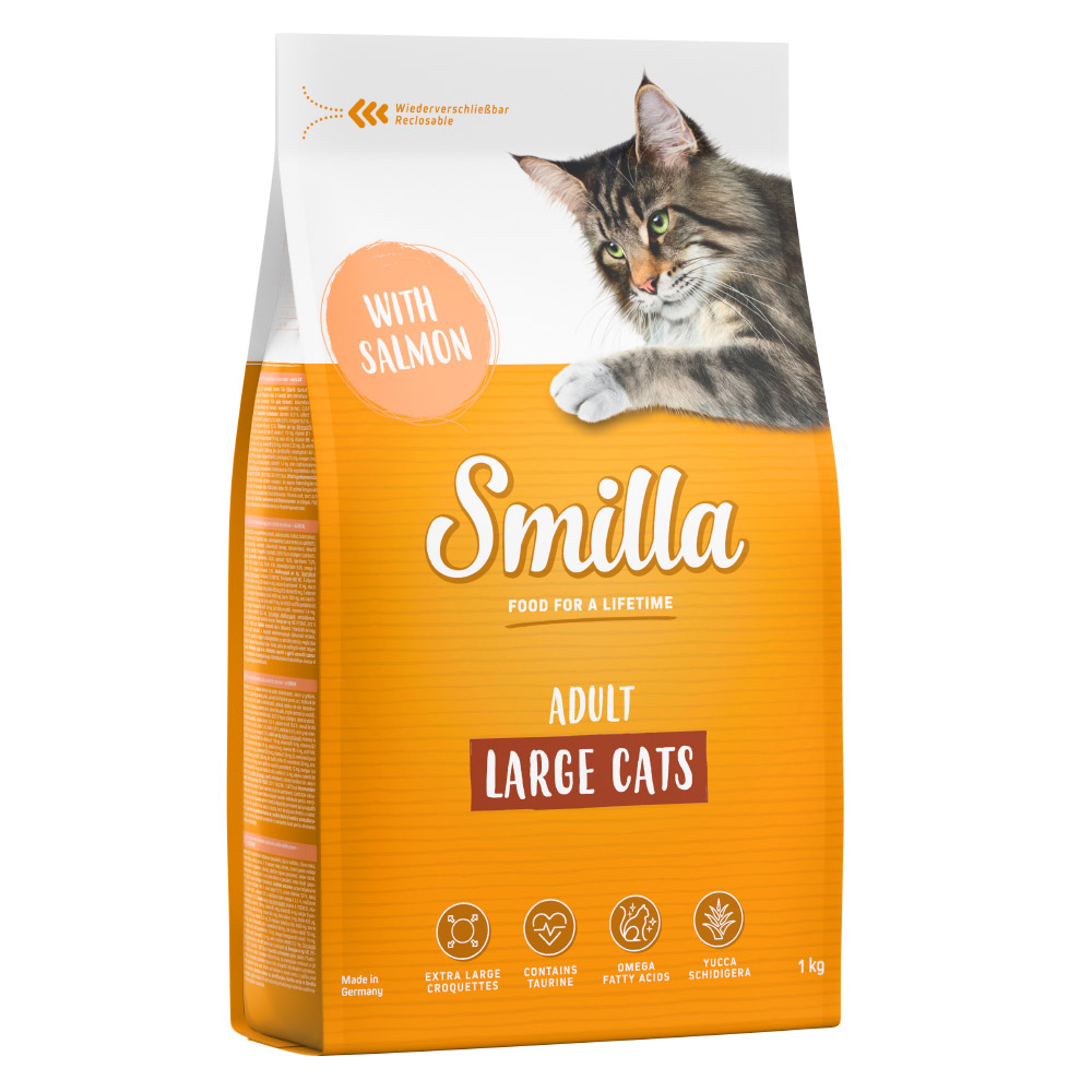 Smilla Adult Large Cats mit Lachs - 1 kg Smilla Adult Large Cats mit Lachs - 1 kg von Smilla