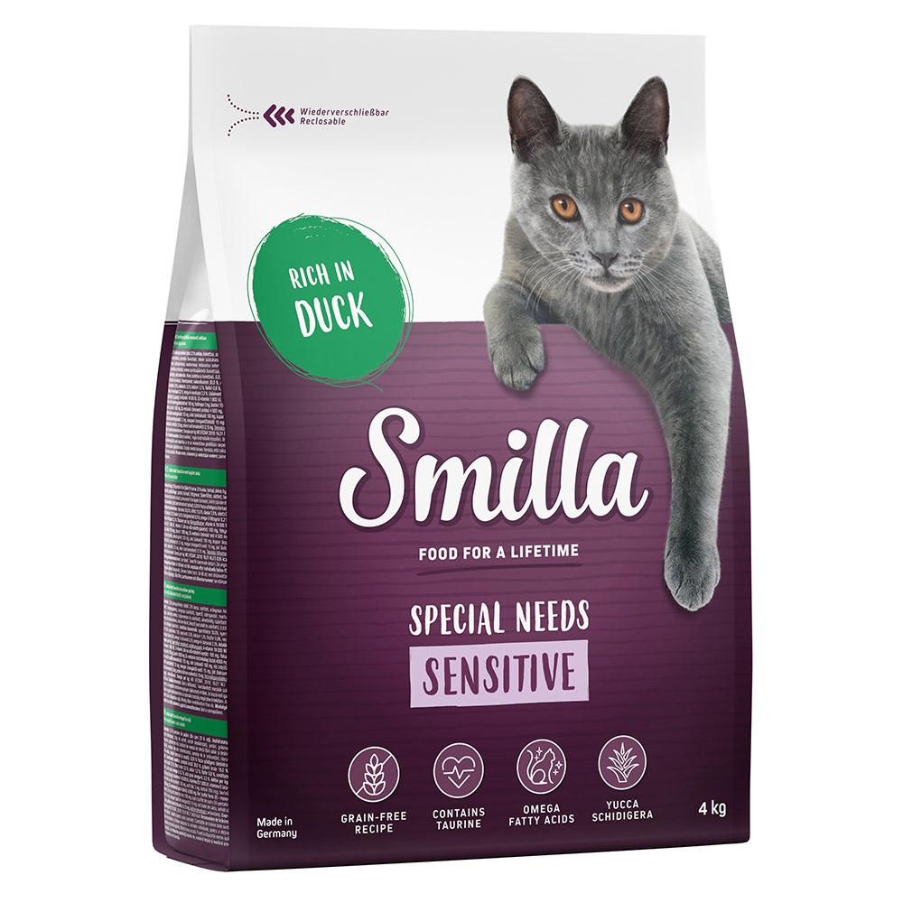 Smilla Adult Sensitive Getreidefrei Ente - Sparpaket: 20 kg (5 x 4 kg) von Smilla
