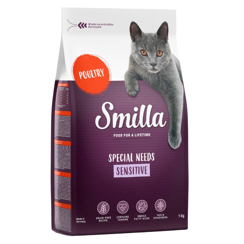 Smilla Adult getreidefreie Rezeptur Sensitive Geflügel - 1 kg von Smilla
