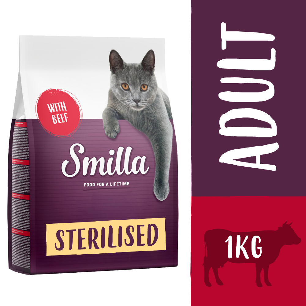 Smilla Adult Sterilised mit Rind - 1 kg von Smilla