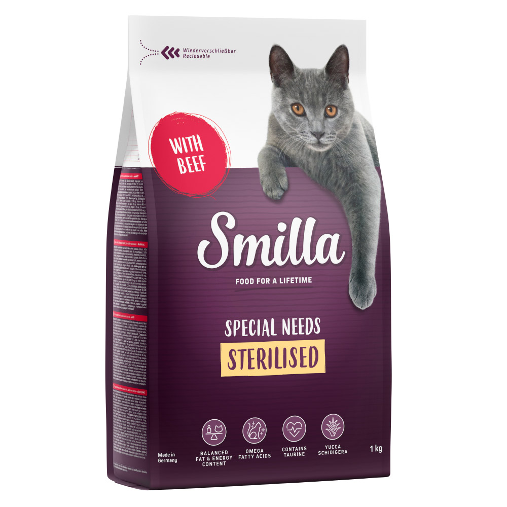 Smilla Adult Sterilised mit Rind - 1 kg Smilla Adult Sterilised mit Rind - 1 kg von Smilla