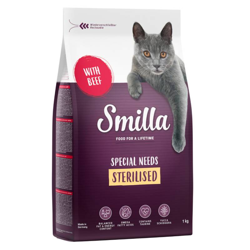 Smilla Adult Sterilised mit Rind - 1 kg von Smilla