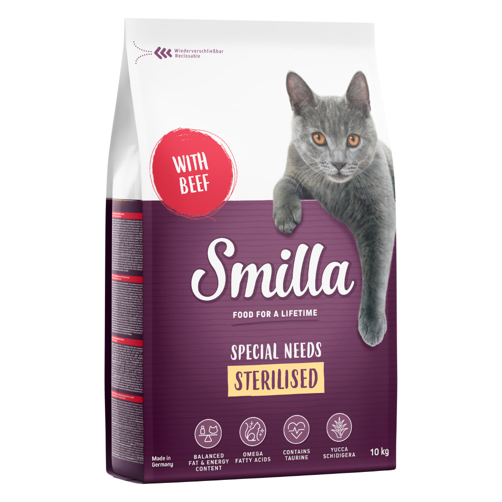 Smilla Adult Sterilised mit Rind - Sparpaket: 2 x 10 kg von Smilla