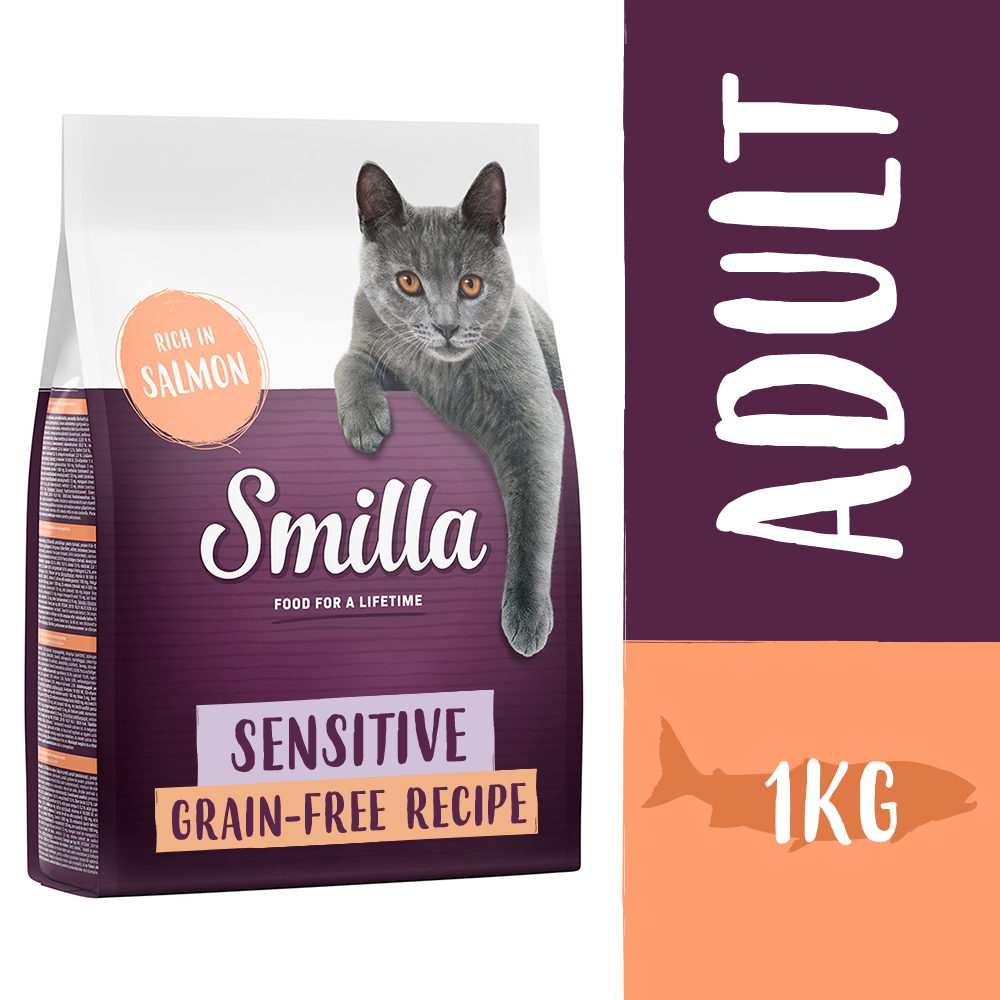 Smilla Adult getreidefreie Rezeptur Sensitive Lachs - 1 kg von Smilla