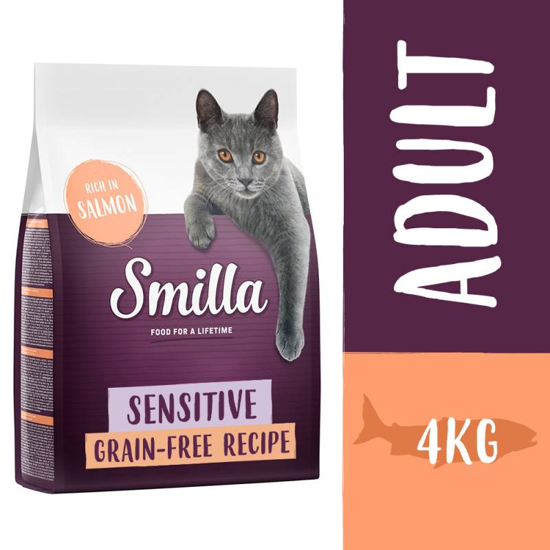 Smilla Adult getreidefreie Rezeptur Sensitive Lachs - 4 kg Smilla Adult getreidefreie Rezeptur Sensitive Lachs - 4 kg von Smilla