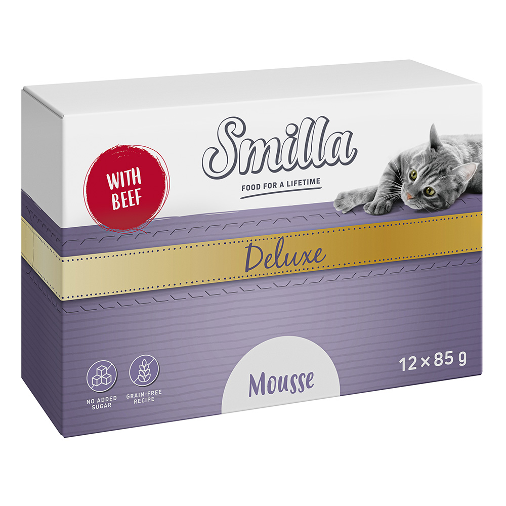 Smilla Deluxe Mousse 48 x 85 g - mit Rind und Thymian Smilla Deluxe Mousse 48 x 85 g - mit Rind und Thymian von Smilla