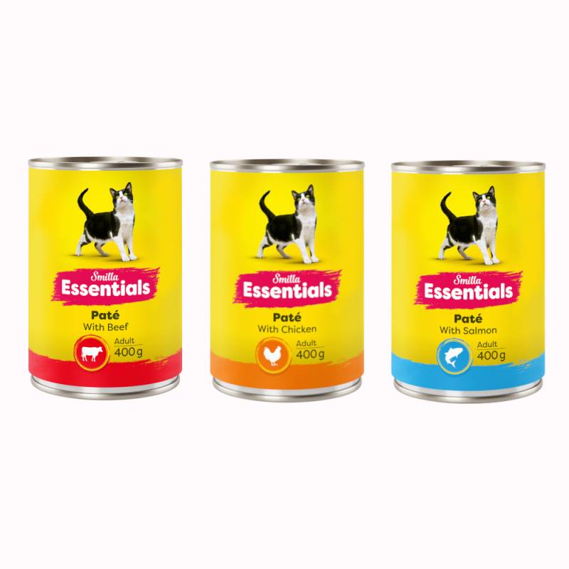 Smilla Essentials Dose Paté 12 x 400 g - Mixpaket (24 x 400 g) von Smilla
