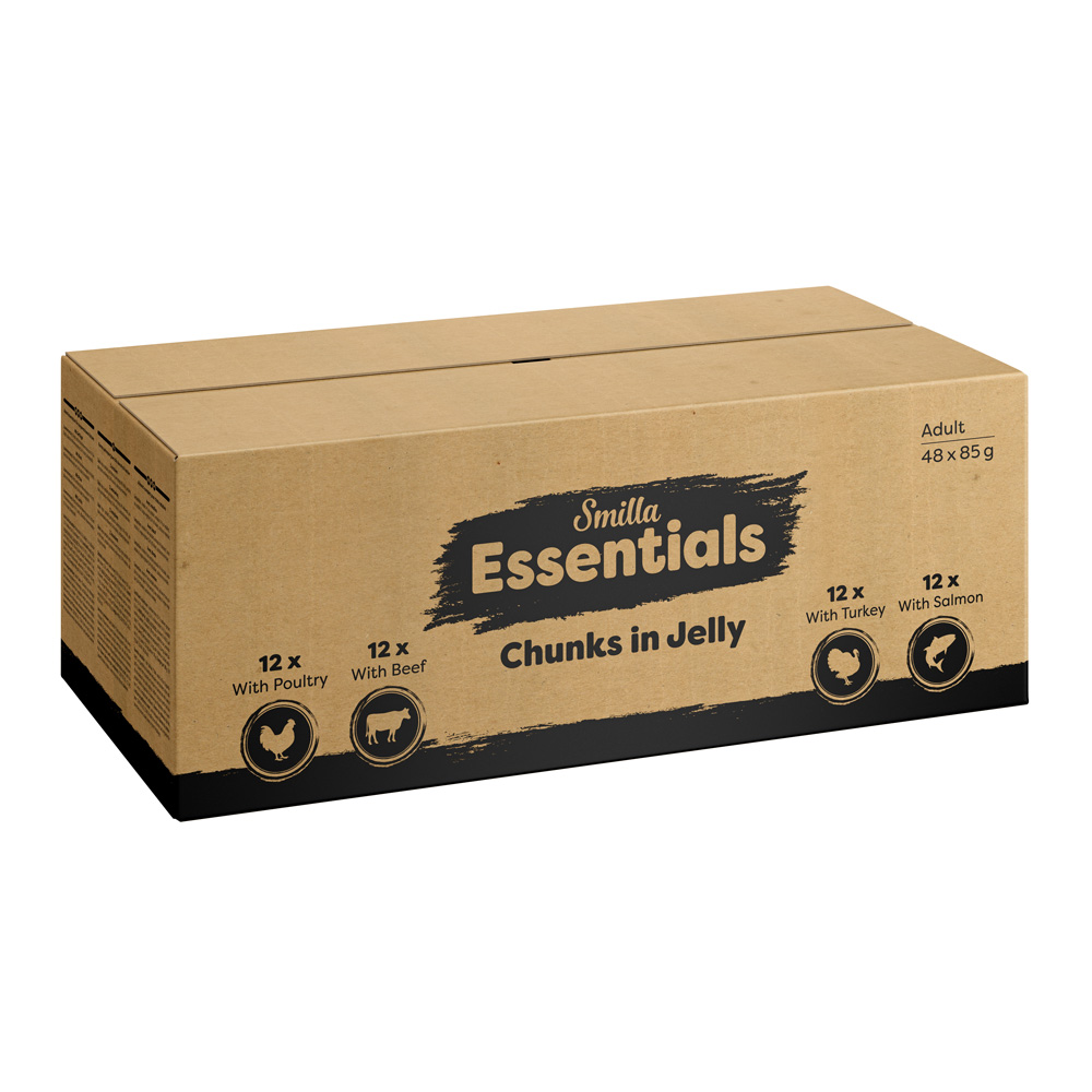 Smilla Essentials Frischebeutel Häppchen in Gelee - 48 x 85 g von Smilla