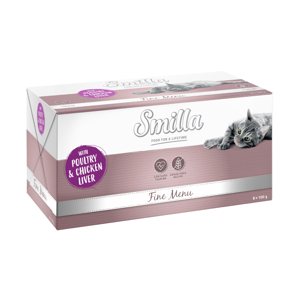 Smilla Fine Menu 24 x 100 g - Geflügel & Hühnerleber von Smilla