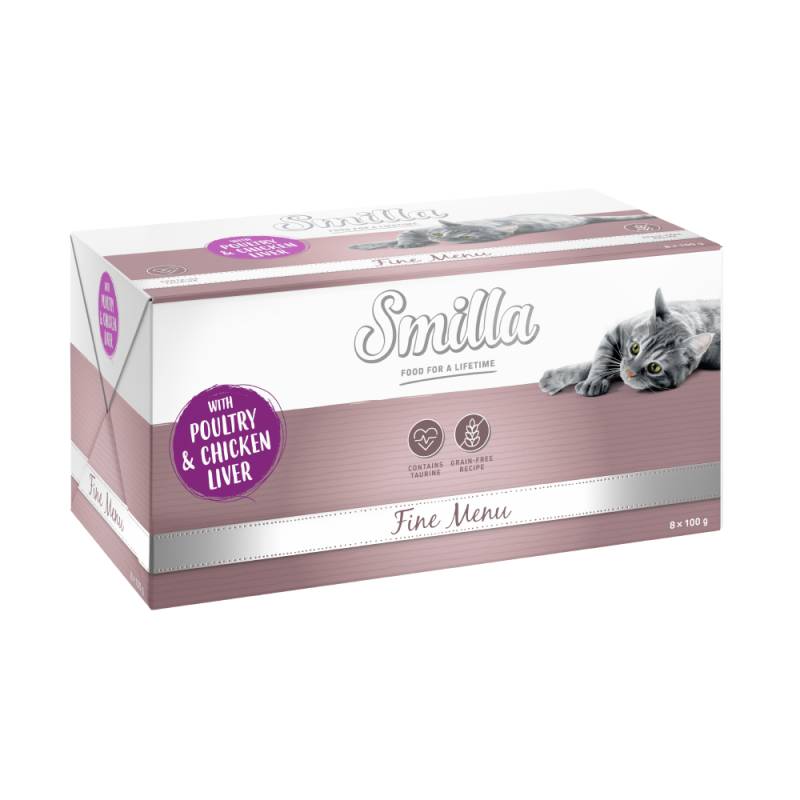 Smilla Schale Fine Menu 24 x 100 g - Geflügel & Hühnerleber von Smilla