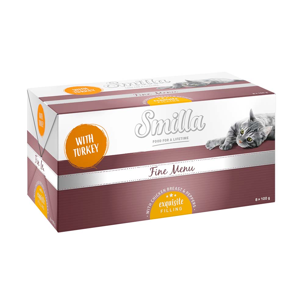Smilla Fine Menu mit Genießerkern 8 x 100 g - Pute mit Hähnchenbrust & Paprika von Smilla