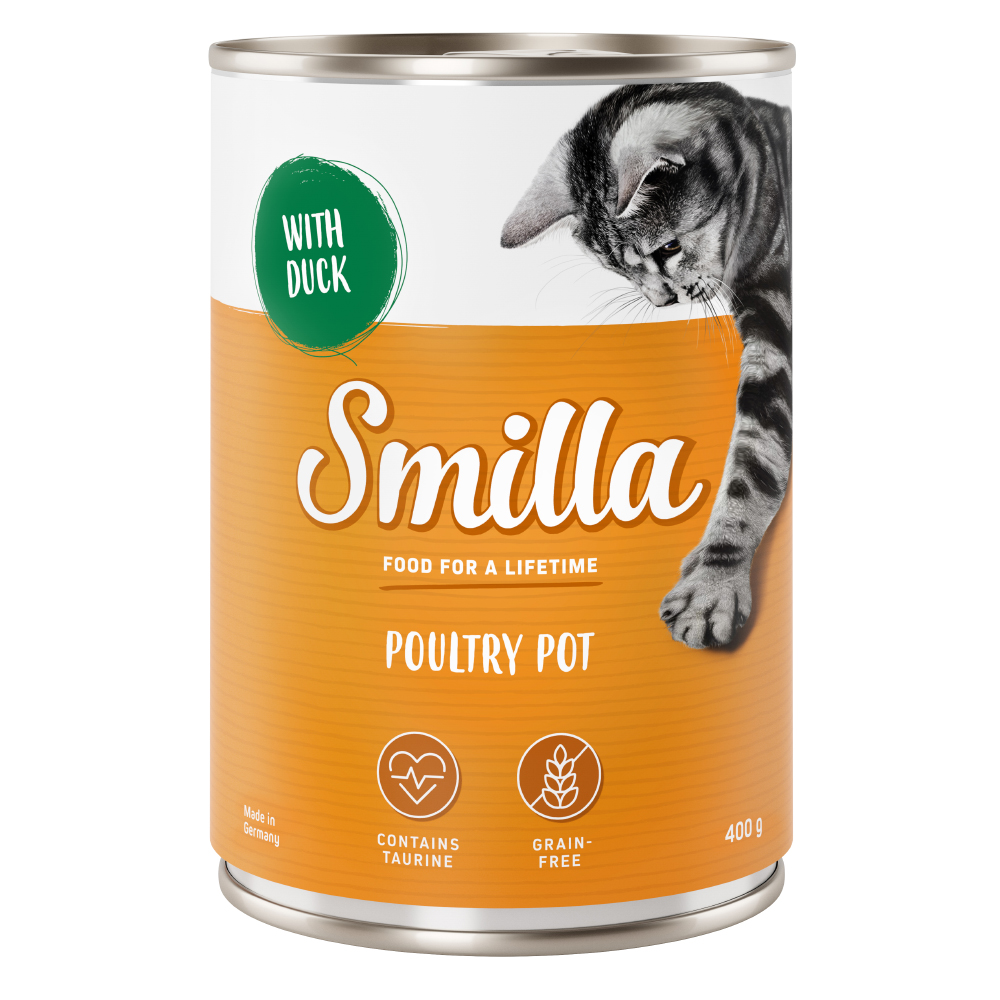 Smilla Geflügeltöpfchen 6 x 400 g - Geflügel mit Ente Smilla Geflügeltöpfchen 6 x 400 g - Geflügel mit Ente von Smilla