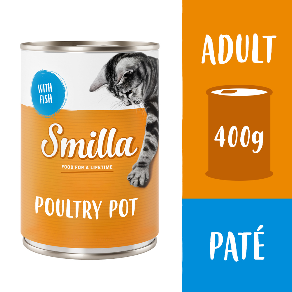 Smilla Geflügeltöpfchen 6 x 400 g - Geflügel mit Fisch von Smilla