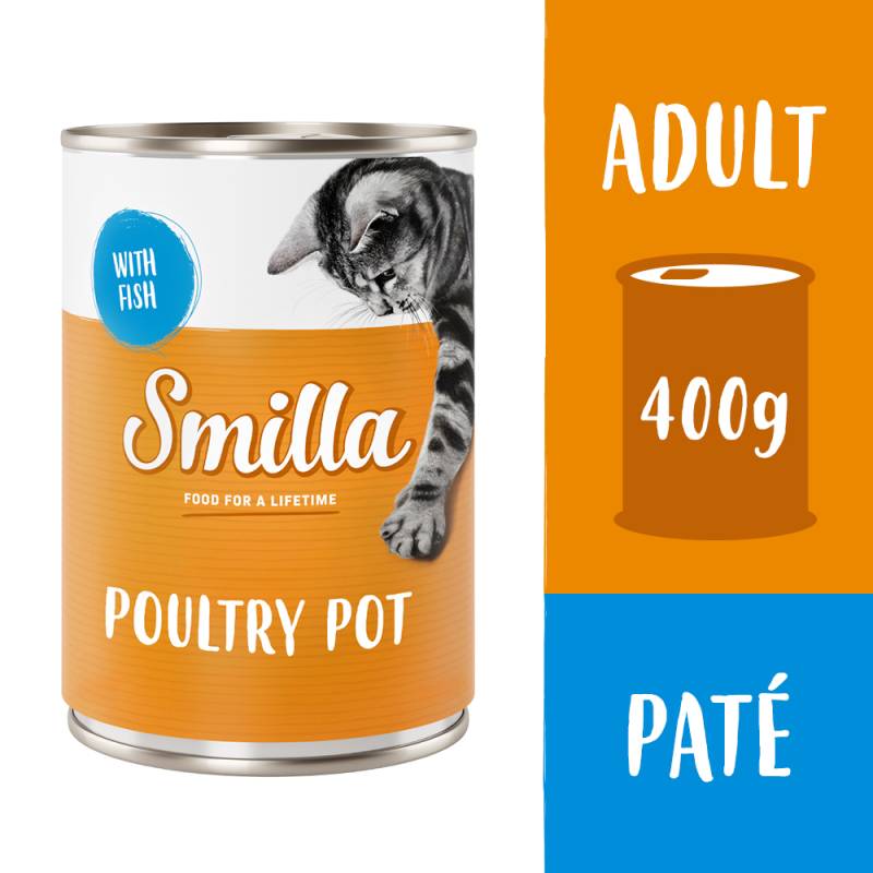 Smilla Geflügeltöpfchen 6 x 400 g - Geflügel mit Fisch Smilla Geflügeltöpfchen 6 x 400 g - Geflügel mit Fisch von Smilla