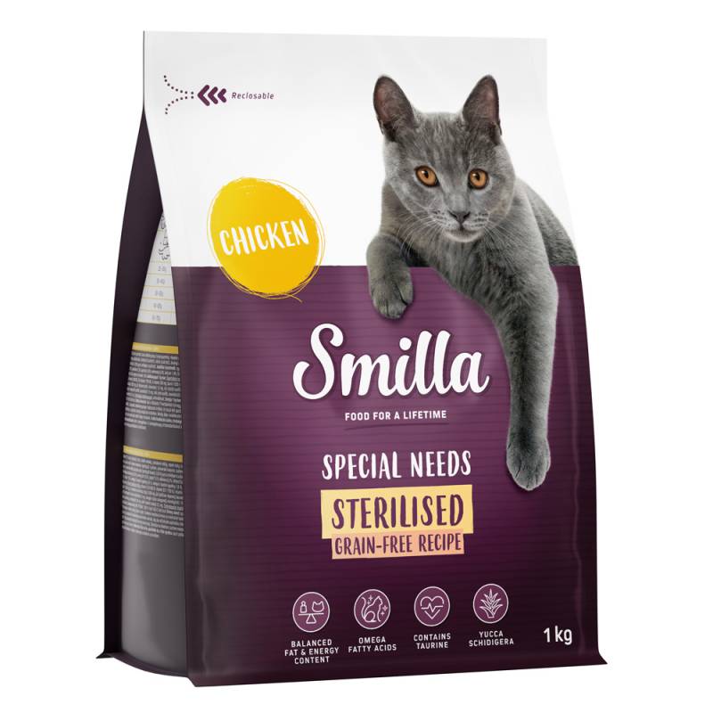 Smilla Getreidefreie Rezeptur Sterilised mit Huhn - 1 kg von Smilla