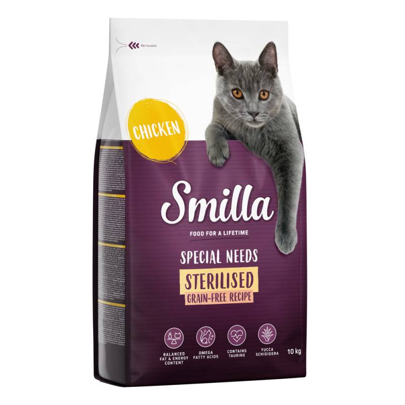 Smilla Getreidefreie Rezeptur Sterilised mit Huhn - Sparpaket: 2 x 10 kg Smilla Getreidefreie Rezeptur Sterilised mit Huhn - Sparpaket: 2 x 10 kg von Smilla