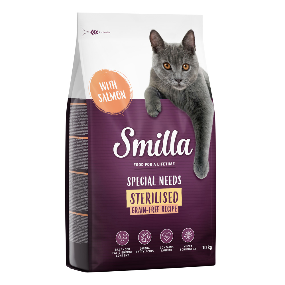 Smilla Getreidefreie Rezeptur Sterilised mit Lachs - Sparpaket: 2 x 10 kg Smilla Getreidefreie Rezeptur Sterilised mit Lachs - Sparpaket: 2 x 10 kg von Smilla