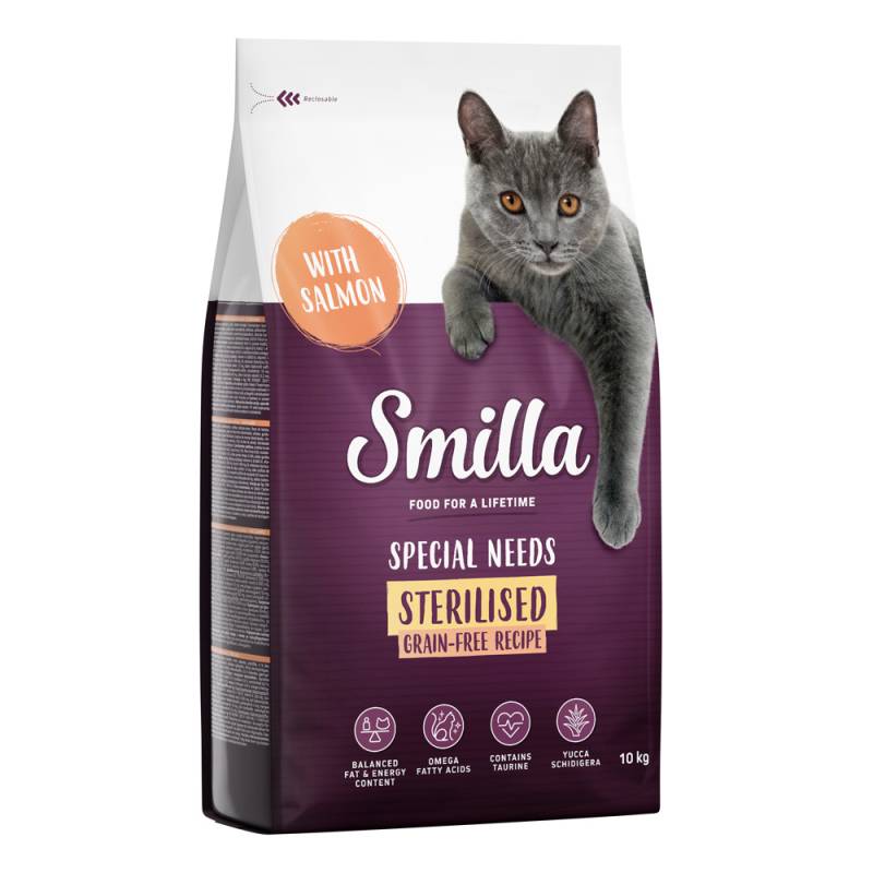 Smilla Getreidefreie Rezeptur Sterilised mit Lachs - Sparpaket: 2 x 10 kg Smilla Getreidefreie Rezeptur Sterilised mit Lachs - Sparpaket: 2 x 10 kg von Smilla
