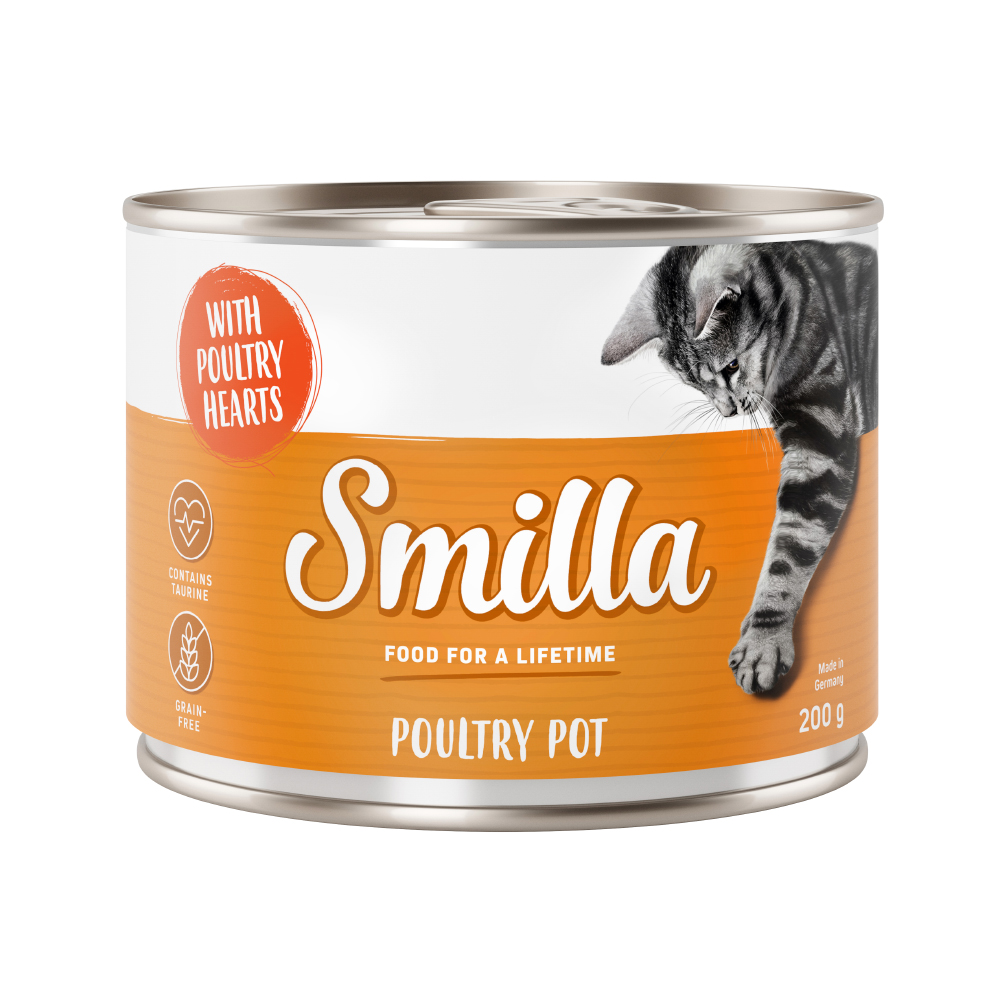 Smilla Katzenfutter nass Probiermix - Geflügeltöpfchen (6 x 800 g) von Smilla
