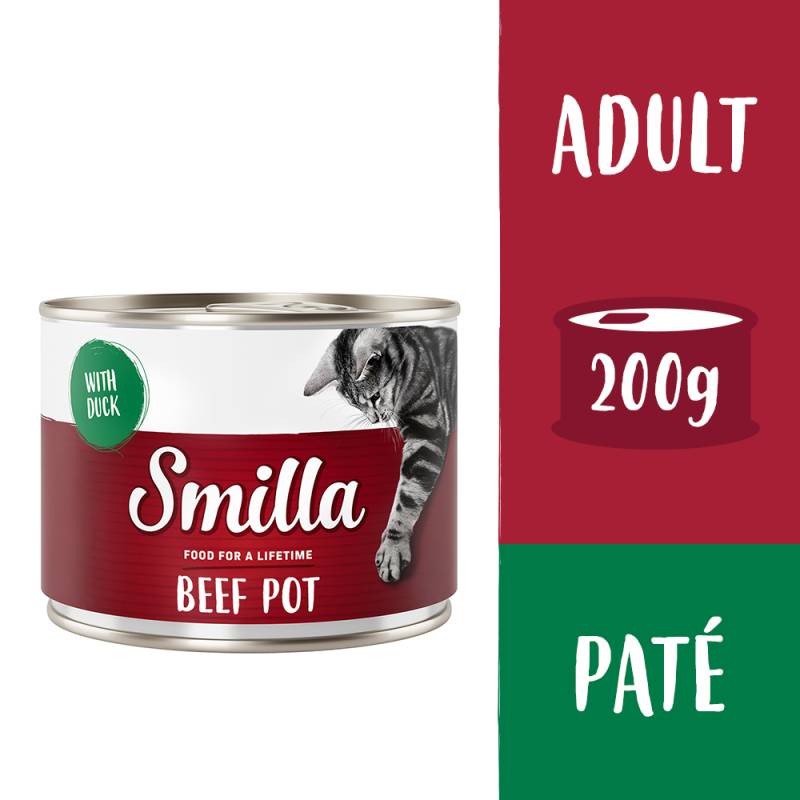 Smilla Rindtöpfchen 6 x 200 g - Rind mit Ente Smilla Rindtöpfchen 6 x 200 g - Rind mit Ente von Smilla