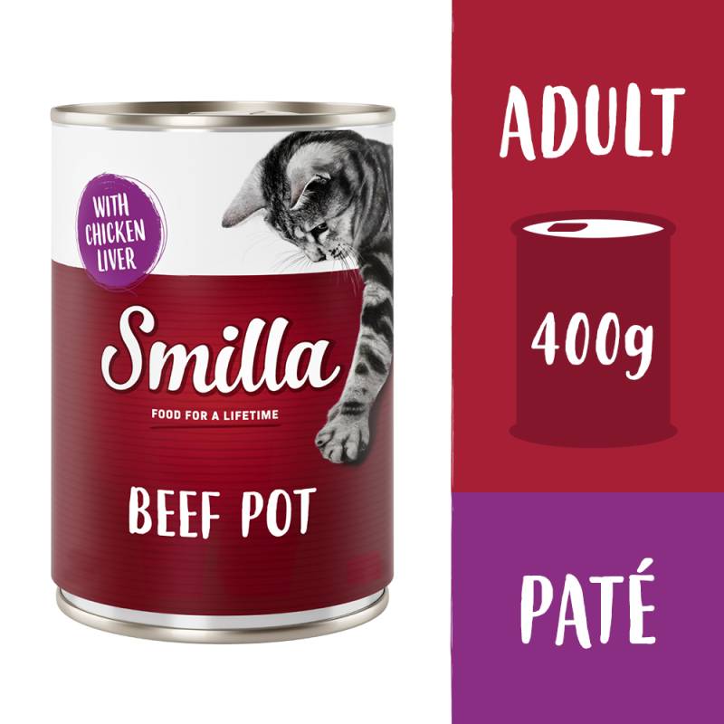 Smilla Rindtöpfchen 6 x 400 g - Rind mit Hühnerleber Smilla Rindtöpfchen 6 x 400 g - Rind mit Hühnerleber von Smilla