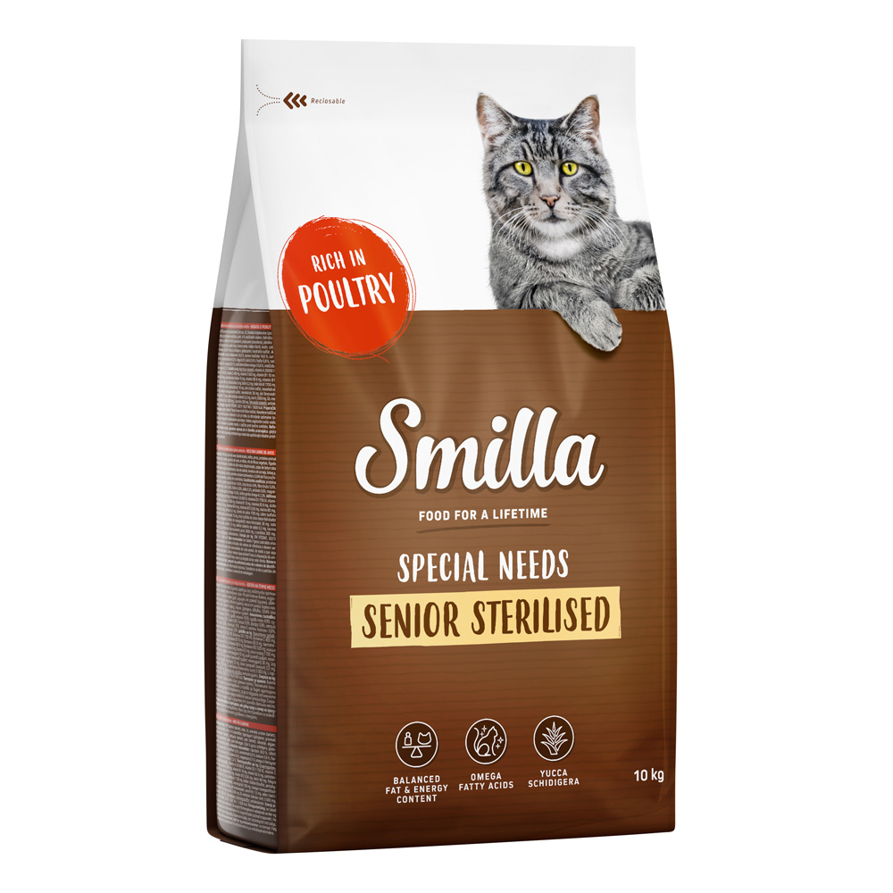 Smilla Senior Sterilised mit Geflügel - Sparpaket: 2 x 10 kg Smilla Senior Sterilised mit Geflügel - Sparpaket: 2 x 10 kg von Smilla