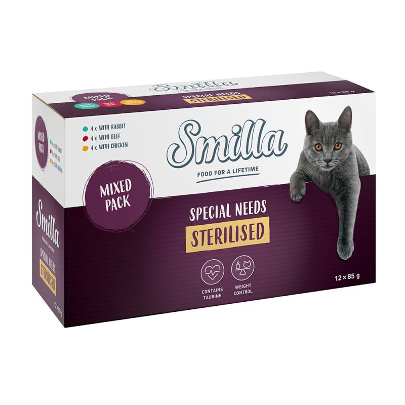 Smilla Sterilised Frischebeutel Mix - 12 x 85 g von Smilla